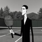 Lurch Playing Tennis